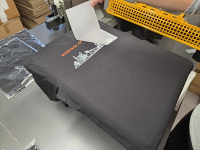 DTF potlač trička s odlepením fólie