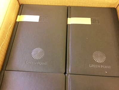 Diár Green Point s razbou loga