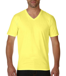 Pánske tričko Premium s V-výstrihom - Gildan