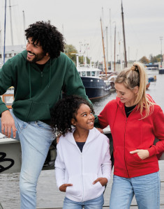 Dámska mikina s kapucňou a zipsom - SG