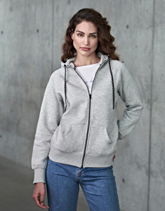 Dámska mikina na zips s kapucňou - Tee Jays