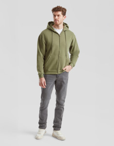 Mikina na zips s kapucňou Premium - FOM