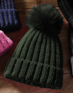 Čiapka s brmbolcom Chunky Beanie - Beechfield