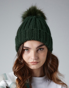 Čiapka s brmbolcom Chunky Beanie - Beechfield