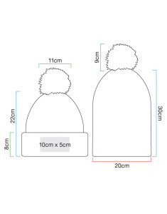 Čiapka s brmbolcom Chunky Beanie - Beechfield