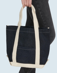Canvas Denim Shopper - SG - Bags