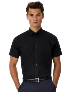 Pánska košeľa Black Tie SSL/men Poplin Shirt - B&C