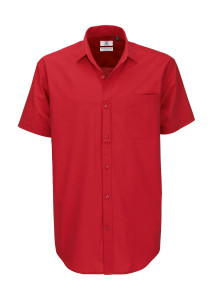 Pánska košeľa Heritage SSL/men Poplin Shirt - B&C
