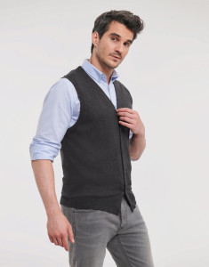 Pánska pletená vesta s V-výstrihom - Russel