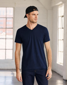 Unisex tričko Jersey V-Neck - Bella+Canvas