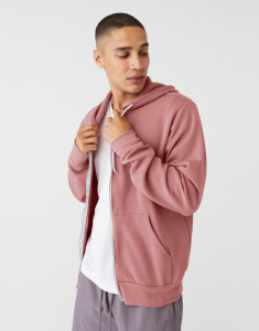 Mikina Unisex Poly-Cotton s kapucňou a na zips - Bella+Canvas