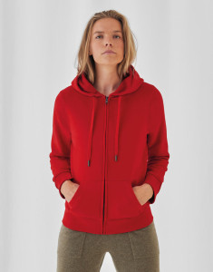 Mikina QUEEN Zipped Hood - B&C