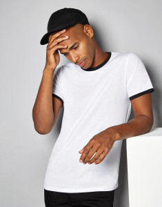 Tričko Fashion Fit Ringer  - Kustom Kit