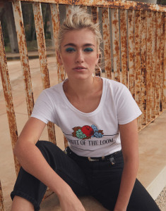 Dámske tričko Vintage s veľkým logom - FOM