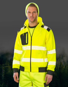 Mikina s kapucňou Recycled Robust Zipped Safety  - Result