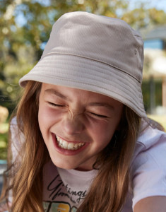 Detský klobúk Junior Organic Cotton Bucket Hat - Beechfield