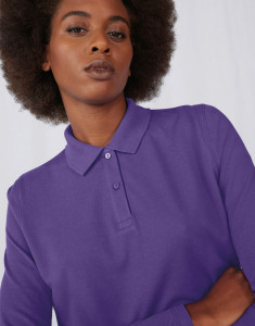 Dámska polokošeľa s dlhými rukávmi My Polo 180 LS - B&C