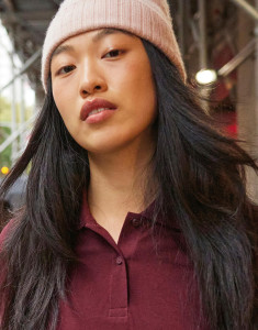 Dámska polokošeľa s dlhými rukávmi My Polo 180 LS - B&C