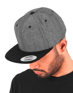 Chambray-Suede Snapback šiltovka - Flexfit