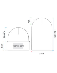 Klasická čiapka Beanie se širokou manžetou - Beechfield