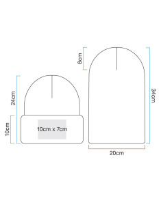 Originálna pruhovaná čiapka so širokou manžetou - Beechfield