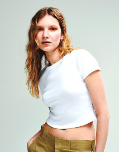 Dámske tričko Micro Rib Baby Tee - Bella+Canvas