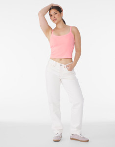 Dámske tielko Micro Rib Spaghetti Strap Tank - Bella+Canvas