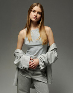 Dámske tielko Micro Rib Racer Tank - Bella+Canvas