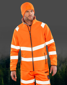 Recyklovaný potlačiteľný bezpečnostný í Softshell - Result