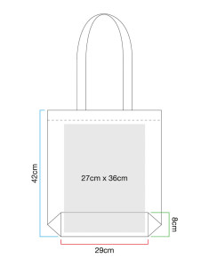 Pruhovaná nákupná taška z organickej bavlny - Westford Mill