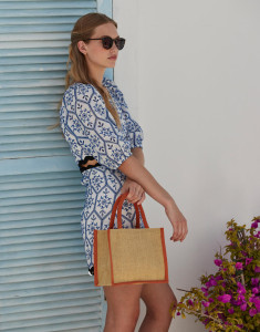 Mini darčeková taška z prírodnej naškrobenej juty - Westford Mill