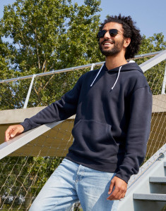 Originals kontrastná pánska mikina s kapucňou - SG