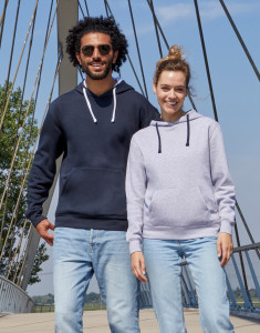 Originals kontrastná dámska mikina s kapucňou - SG