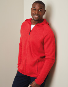 Lux Hooded Knit Fleece Jacket for men - Stedman
