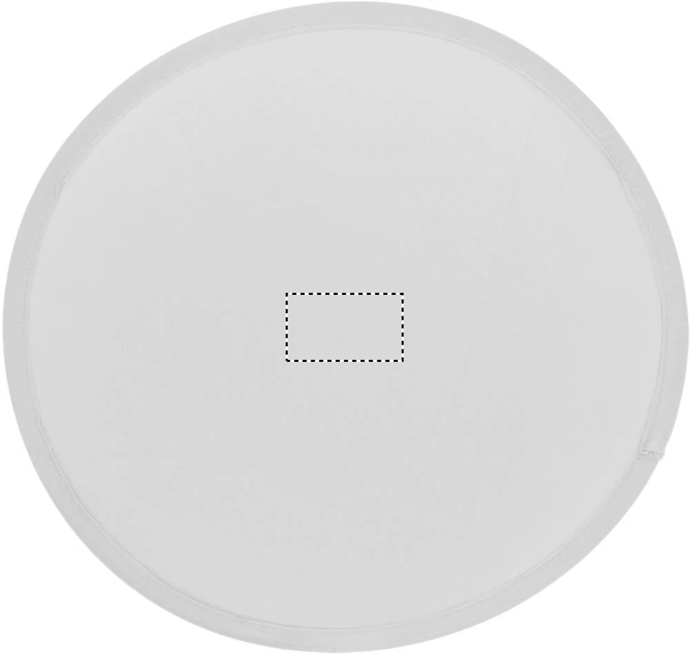 Skladací frisbee – bílá – tlačová plocha – FRISBEE PAD