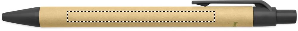 EKO guľôčkové pero – černá – tlačová plocha – BARREL R HANDED PD