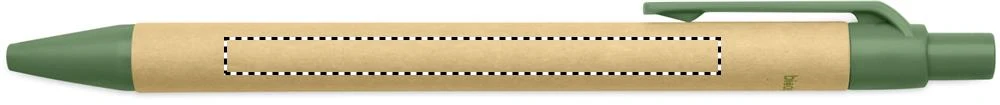 EKO guľôčkové pero – limetková – tlačová plocha – BARREL R HANDED PD