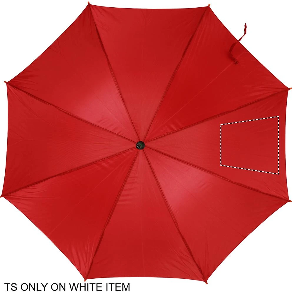 Automatický dáždnik – červená – tlačová plocha – SEGMENT4