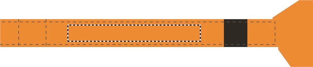 Manuálny dáždnik – oranžová – tlačová plocha – Popruh