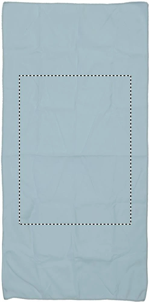 Športový uterák – modrá – tlačová plocha – TOWEL FRONT