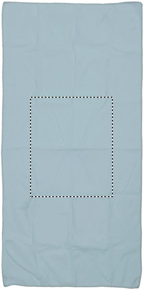 Športový uterák – modrá – tlačová plocha – TOWEL BACK CENTER E