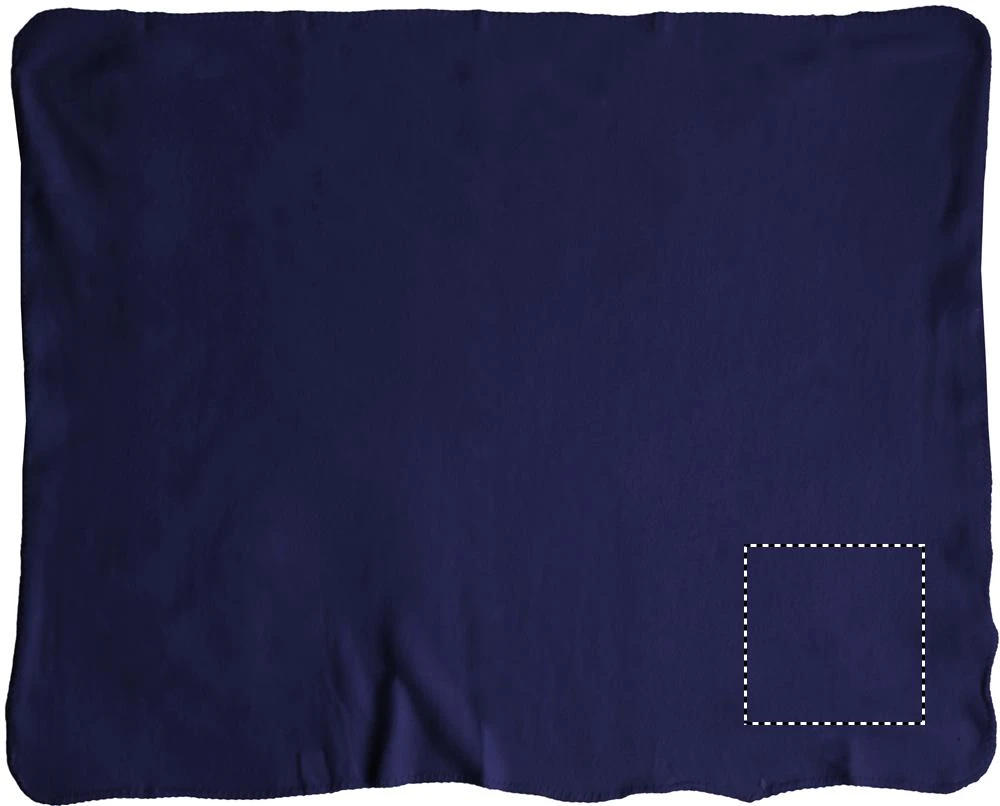 Fleecová deka s popruhmi – modrá – tlačová plocha – BLANKET