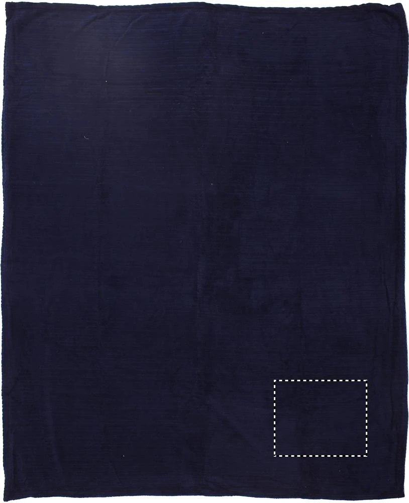 Fleecová deka – modrá – tlačová plocha – BLANKET