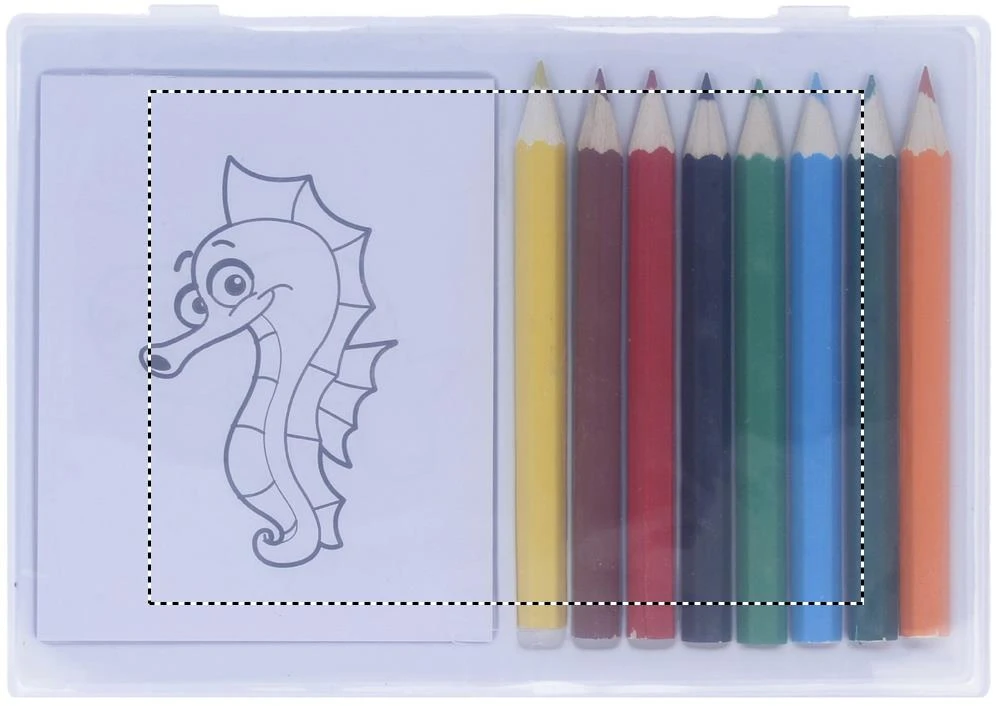 Sada drevených pasteliek – vícebarevné – tlačová plocha – Veko