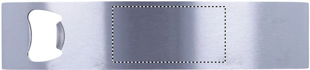 Nerezový otvárač – matná stříbrná – tlačová plocha – TOP LASER