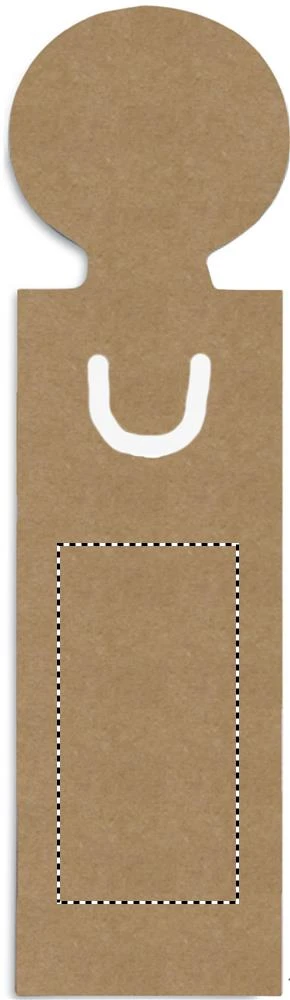 Záložka s menom a samolepkami – béžová – tlačová plocha – BACK LOWER