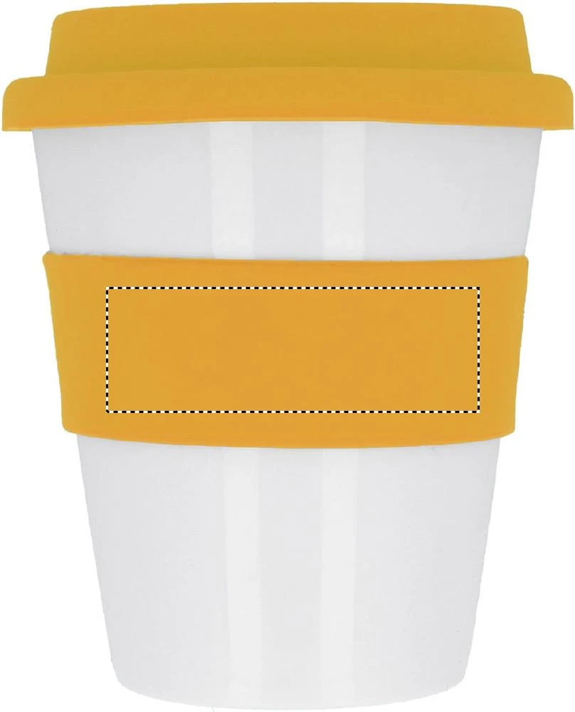PP pohár – oranžová – tlačová plocha – RIBBON