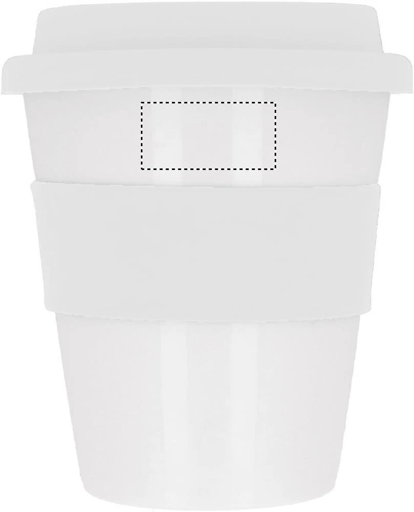 PP pohár – bílá – tlačová plocha – MUG FRONT UPPER