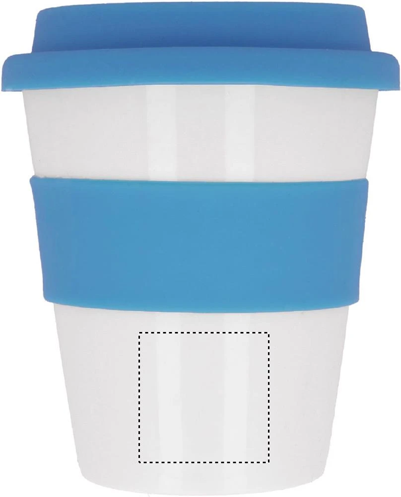 PP pohár – modrá – tlačová plocha – MUG FRONT LOWER