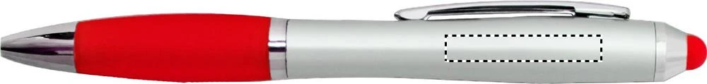 Rio Touch Color Stylus Guľôčko – červená – tlačová plocha – BARREL R HANDED PD